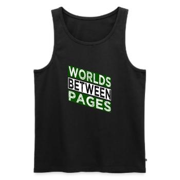 reading lists geek literary community joke - Männer Premium Bio Tank Top - Schwarz - Vorne - Michal (187cm)