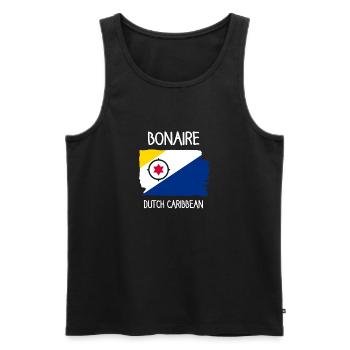 Bonaire - Kralendijk - Karibik - Dutch Caribbean - Men's Premium Organic Tank Top - black - Front - Michal (187cm)