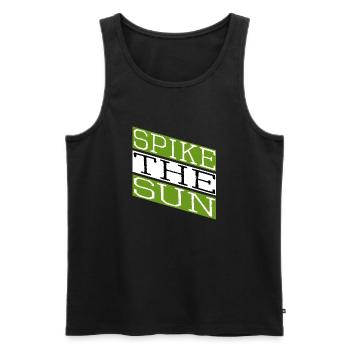 geek beach volleyball skills - Männer Premium Bio Tank Top - Schwarz - Vorne - AI Model Male 178 light (178cm)