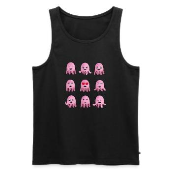 Calamari dell'amore - Männer Premium Bio Tank Top - Schwarz - Vorne - Michal (187cm)