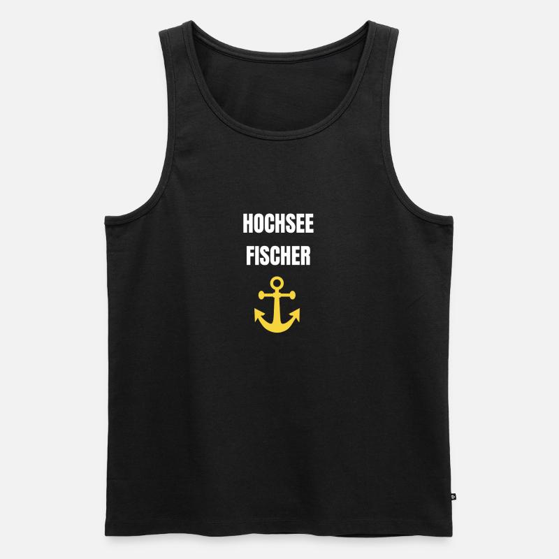 Hochseefischer - Männer Premium Bio Tank Top - Schwarz