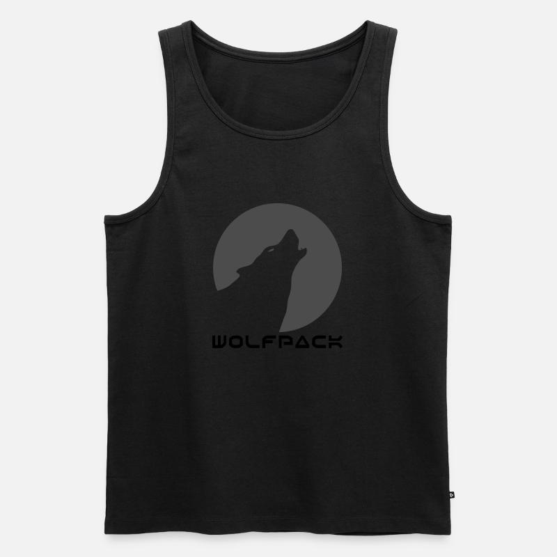 wolfpack_1 - Männer Premium Bio Tank Top - Schwarz