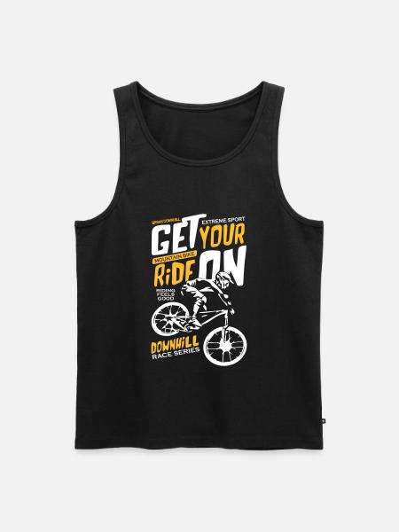 Downhill Race Series - Men's Premium Organic Tank Top - black
