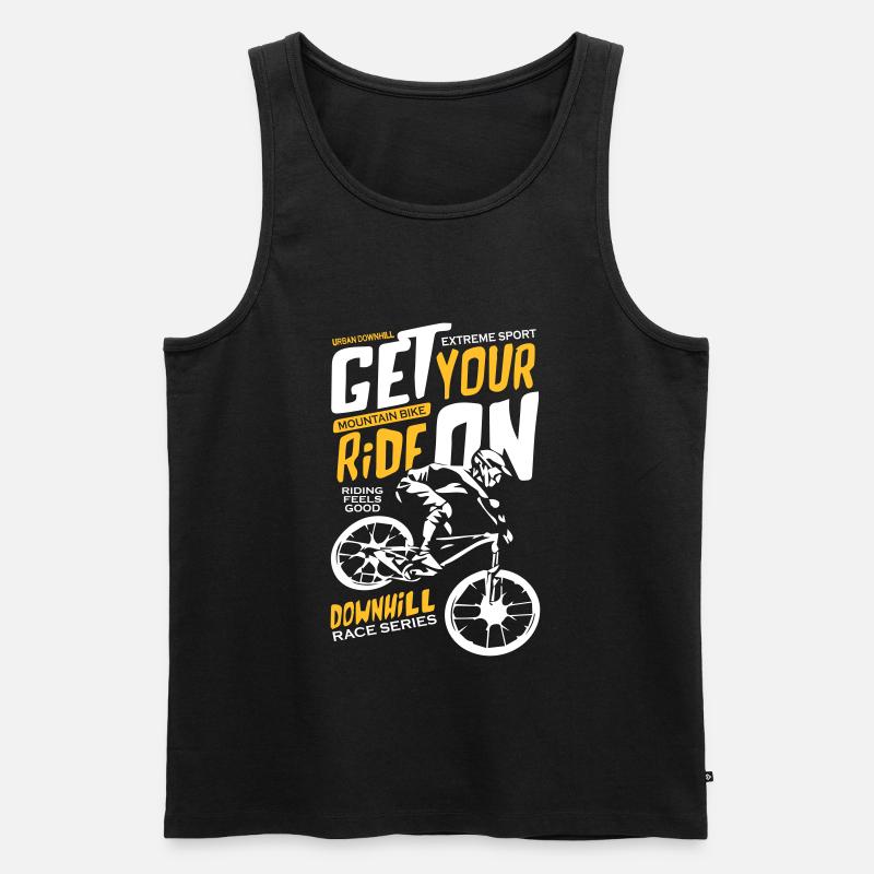 Downhill Race Series - Männer Premium Bio Tank Top - Schwarz