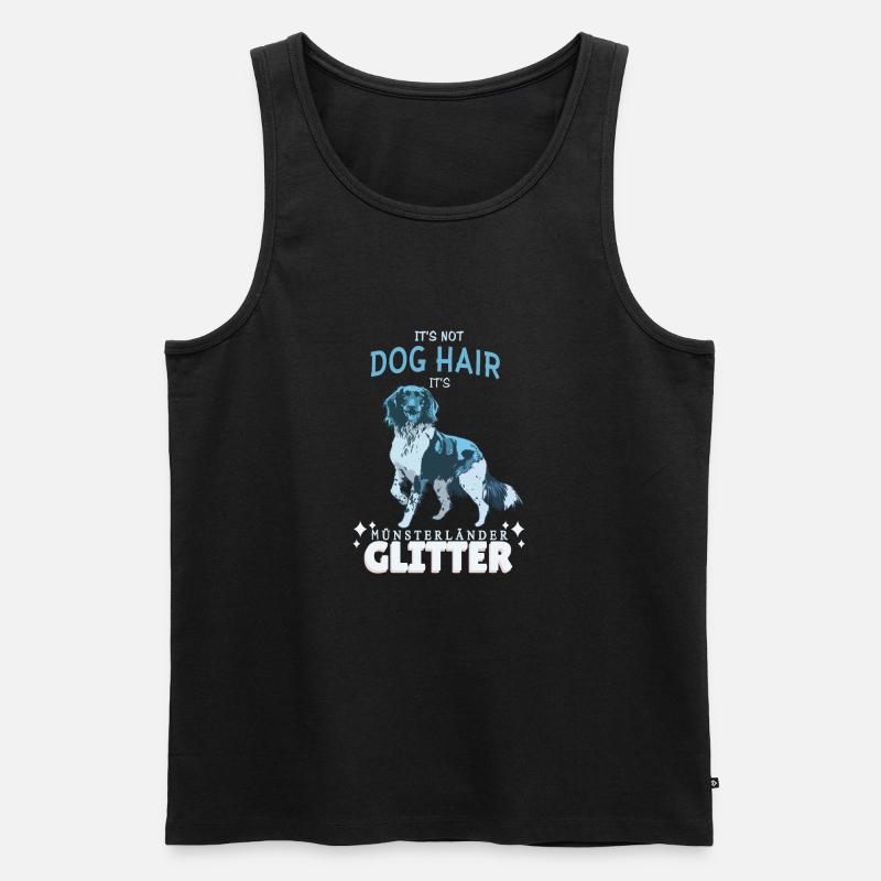Münsterländer - Männer Premium Bio Tank Top - Schwarz