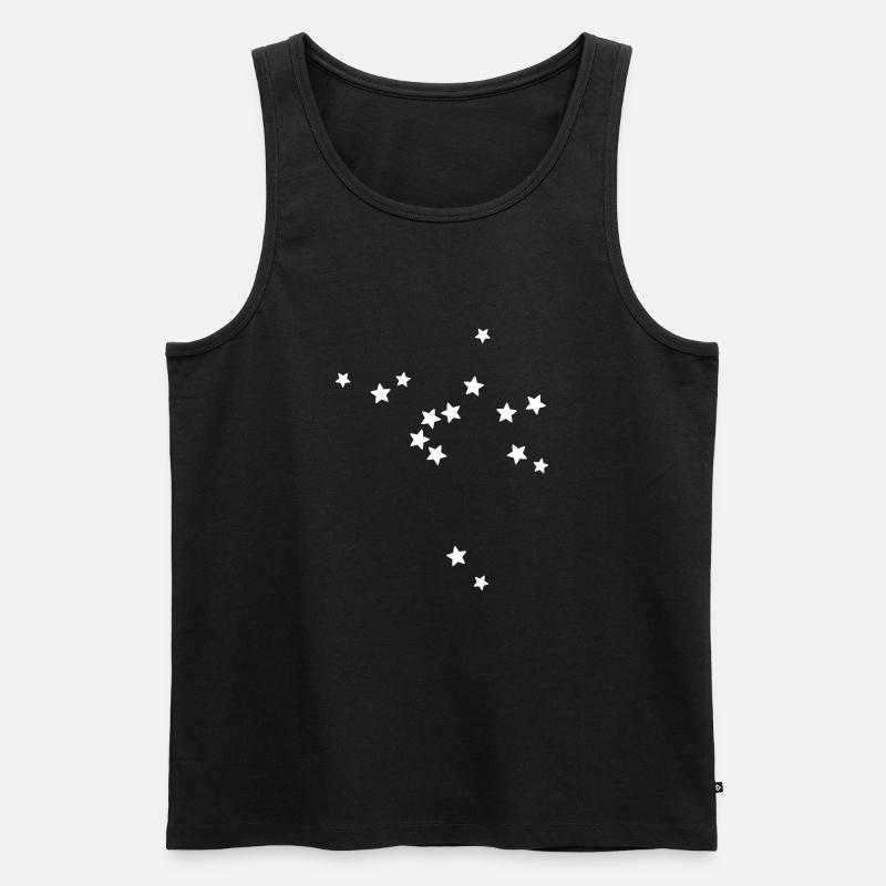 Sternbild Schütze - Männer Premium Bio Tank Top - Schwarz