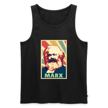Karl Marx Vintage Colores - Débardeur bio Premium Homme - noir - Devant - AI Model Male 178 light (178cm)