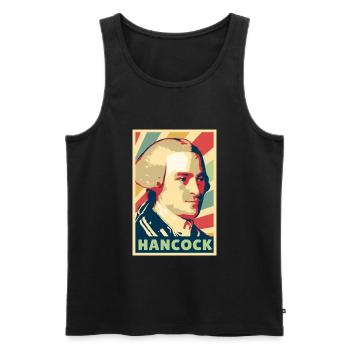 John Hancook Vintage Colores - Débardeur bio Premium Homme - noir - Devant - Michal (187cm)