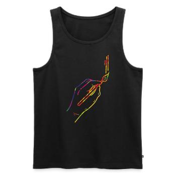 Maler Zeichner für Künstler - Männer Premium Bio Tank Top - Schwarz - Vorne - AI Model Male 178 light (178cm)