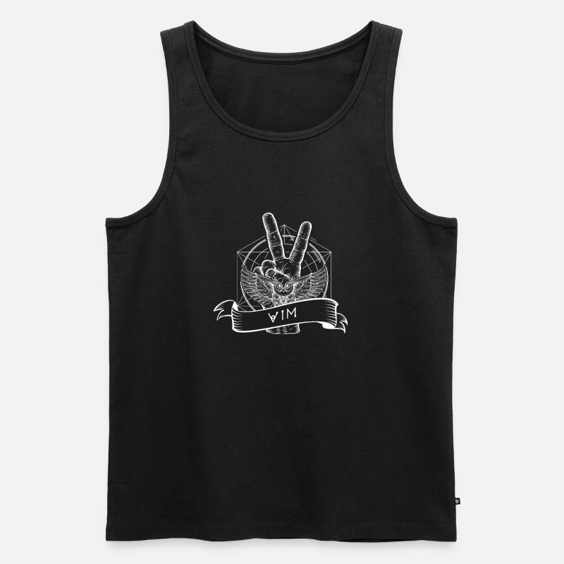 éditeur de console open source vim linux - Débardeur bio Premium Homme - noir