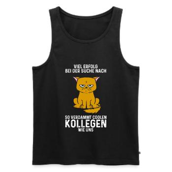 Jobwechsel Kollege Abschied Arbeitskollege Job - Männer Premium Bio Tank Top - Schwarz - Vorne - Michal (187cm)