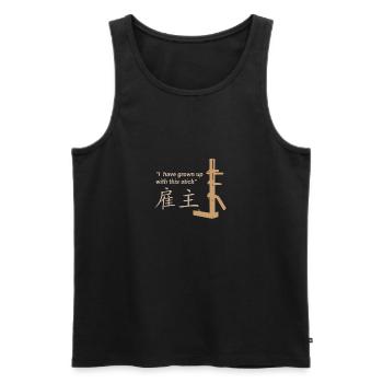Wing Chun - Formation - Débardeur bio Premium Homme - noir - Devant - Michal (187cm)