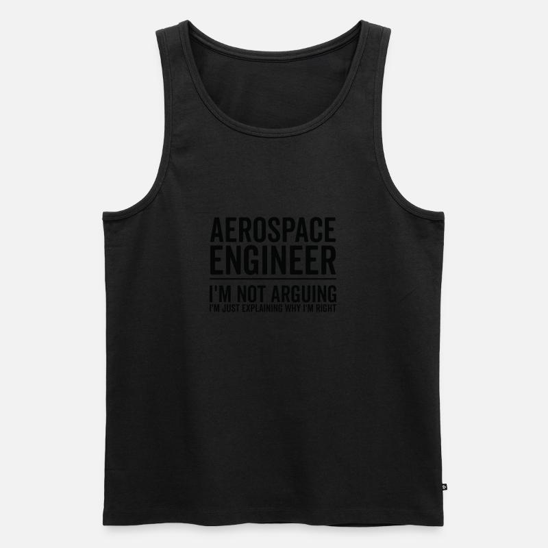 Just Explaining - Aerospace Engineer - Men's Premium Organic Tank Top - undefined