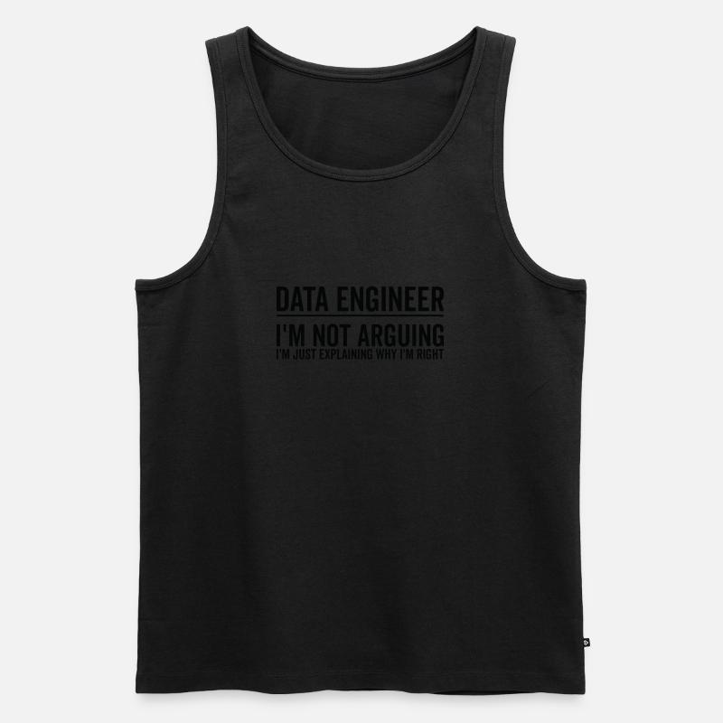 Just Explaining - Dateningenieur - Männer Premium Bio Tank Top - undefined
