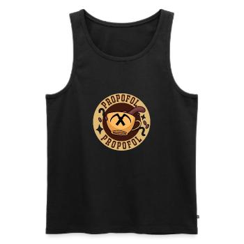 Propofol Barista - Laryngoscope Anesthesia Anesthesia - Men's Premium Organic Tank Top - black - Front - AI Model Male 178 light (178cm)