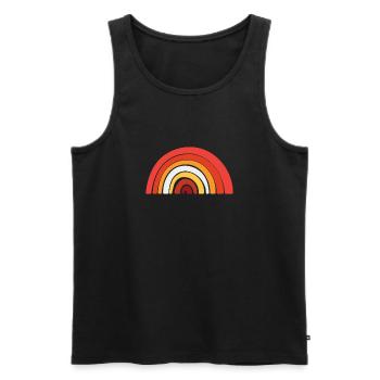 Drapeau - LGBTQIA Rainbow Butch Lesbienne - Débardeur bio Premium Homme - noir - Devant - Michal (187cm)