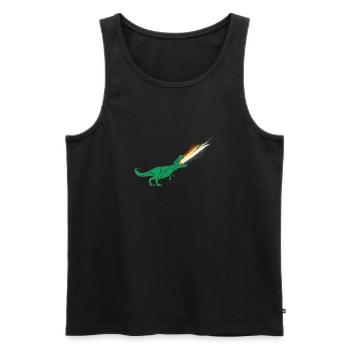 Drapeau de l’ours LGBTQ - Dinosaures - Débardeur bio Premium Homme - noir - Devant - Michal (187cm)