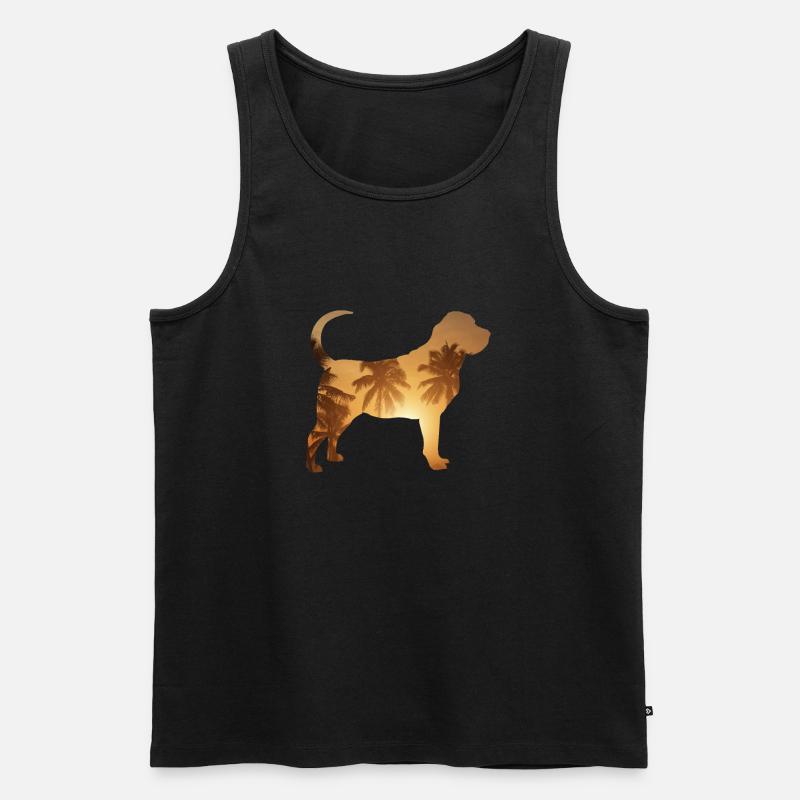 Sommerstrand - Bluthund - Männer Premium Bio Tank Top - undefined