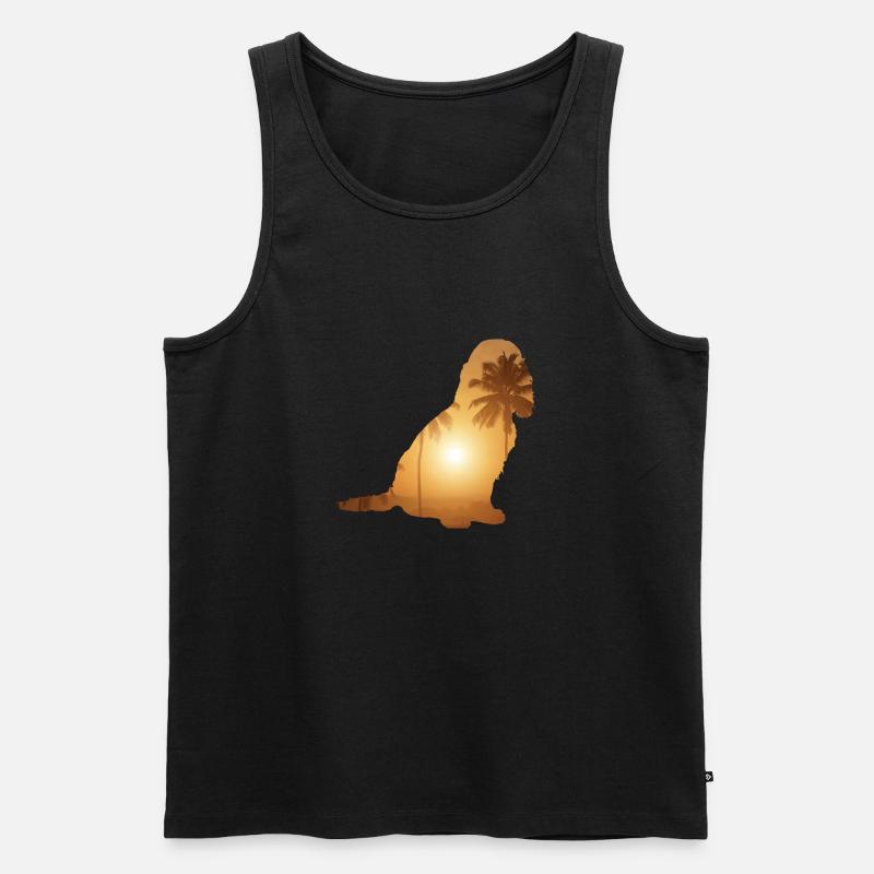 Sommerstrand - Cocker Spaniel - Männer Premium Bio Tank Top - undefined