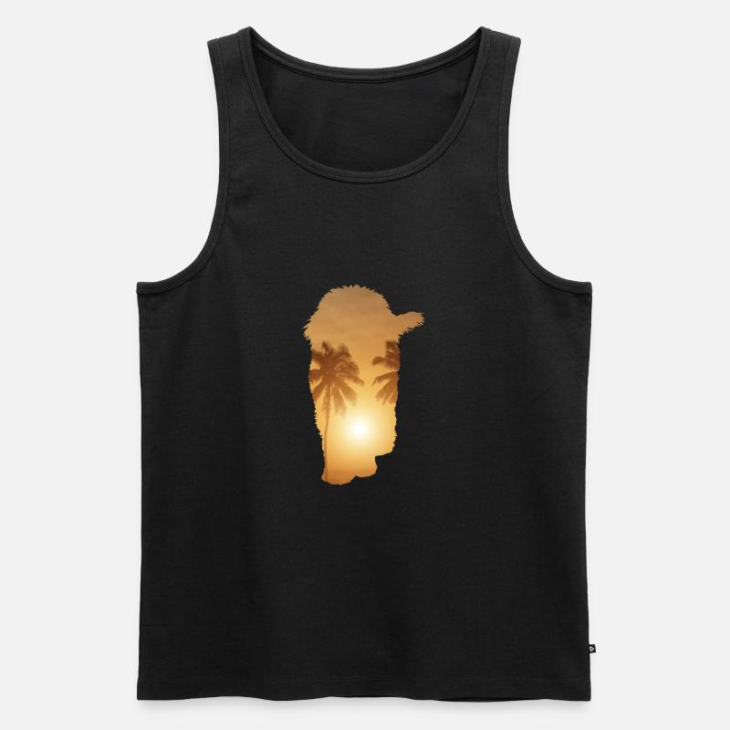 Sommerstrand - Doodle - Männer Premium Bio Tank Top - undefined