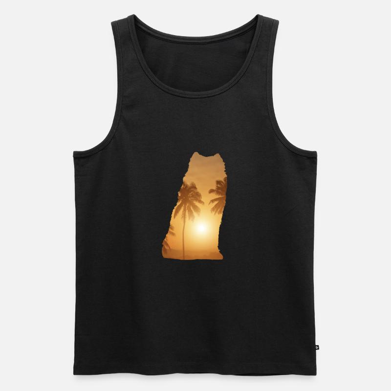 Sommerstrand - Samoyed - Männer Premium Bio Tank Top - undefined