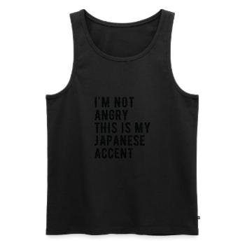 I'm not evil, my Japanese accent - Men's Premium Organic Tank Top - black - Front - AI Model Male 178 light (178cm)