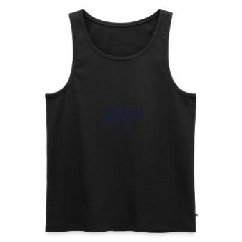Retro Portugal Stadt - Vintage Lisbon - Männer Premium Bio Tank Top - Schwarz - Vorne - Michal (187cm)