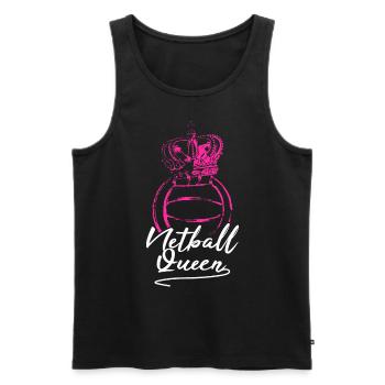 Netball Queen - Men's Premium Organic Tank Top - black - Front - AI Model Male 178 light (178cm)