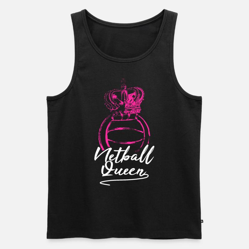 Netball-Königin - Männer Premium Bio Tank Top - Schwarz