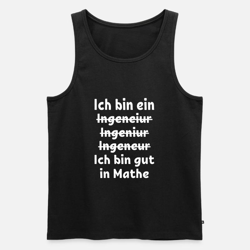 Engineer Tshirt Funny - Männer Premium Bio Tank Top - Schwarz