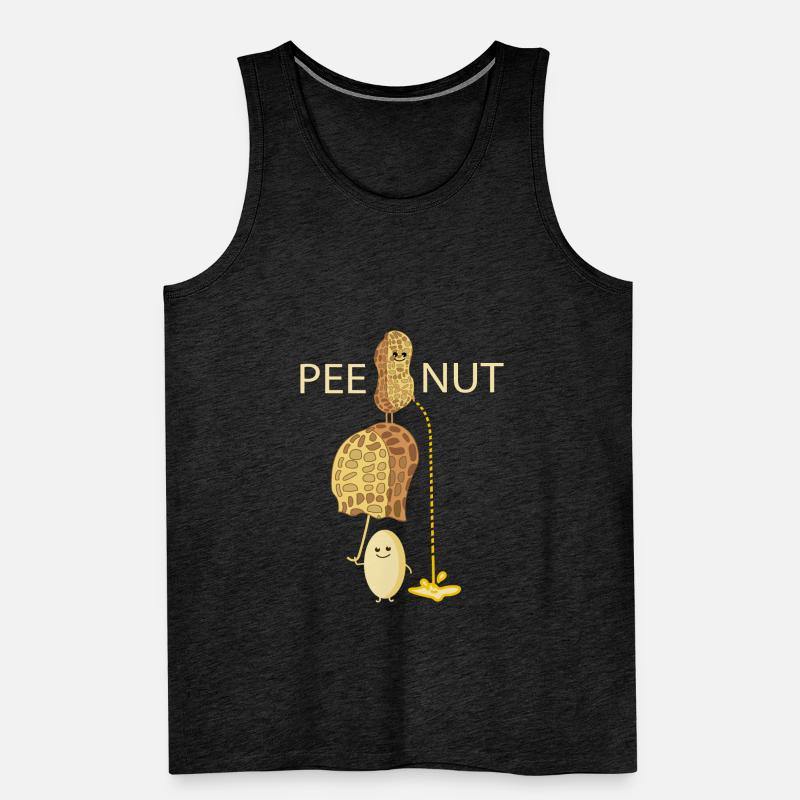Funny peeing peanut Men's Premium Organic Tank Top