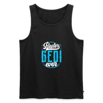 Bester Gedi Ever Taufgedi Firmged - Männer Premium Bio Tank Top - Schwarz - Vorne - Michal (187cm)