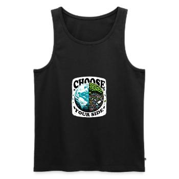Anti Littering No Environment Recycle Trash - Männer Premium Bio Tank Top - Schwarz - Vorne - Michal (187cm)