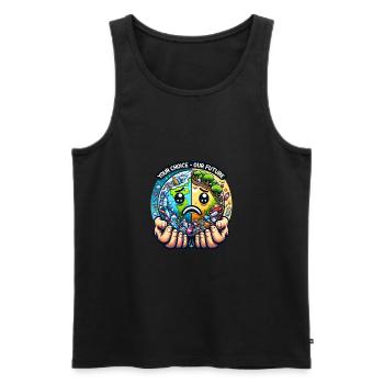 Anti Littering Keine Umwelt Müll Recyceln - Männer Premium Bio Tank Top - Schwarz - Vorne - Michal (187cm)