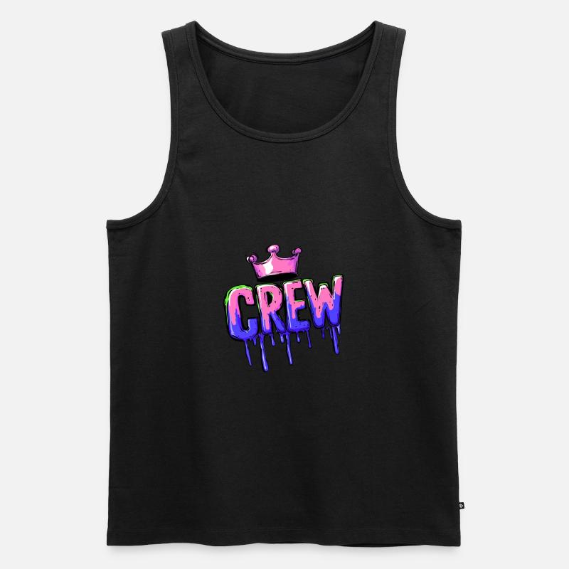 Crew Mitglied - Männer Premium Bio Tank Top - Schwarz
