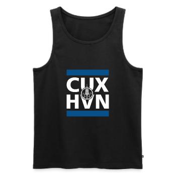 Cuxhaven Kugelbake Anker Herz maritim cuxhvn - Männer Premium Bio Tank Top - Schwarz - Vorne - AI Model Male 178 light (178cm)