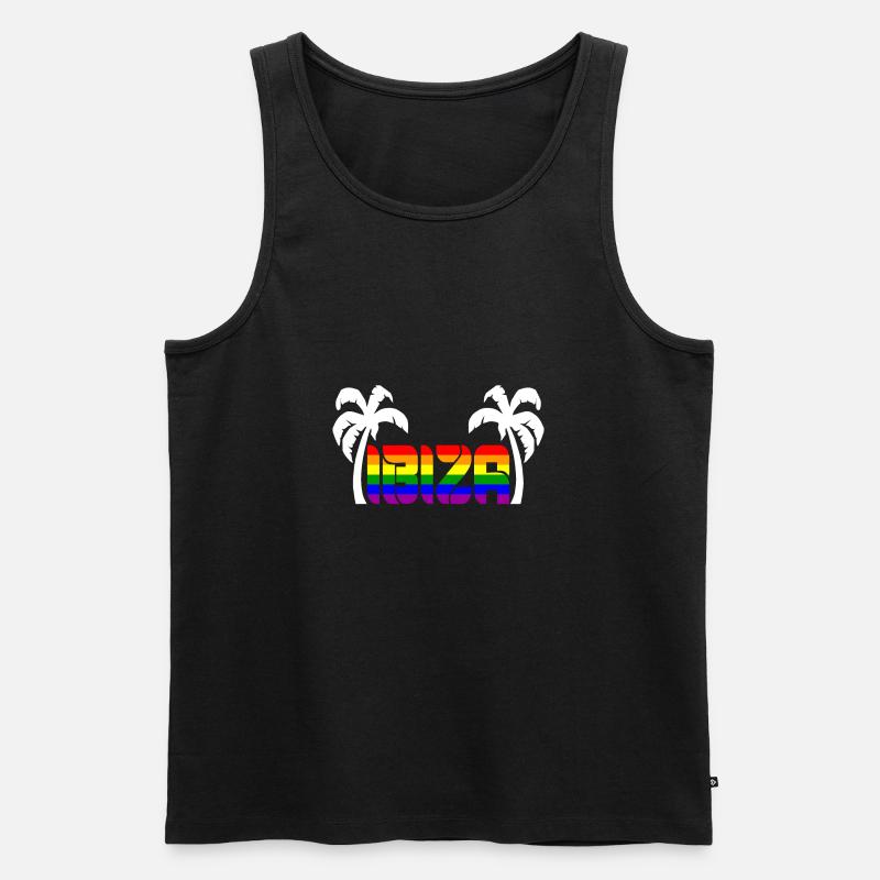 Ibiza - Männer Premium Bio Tank Top - Schwarz