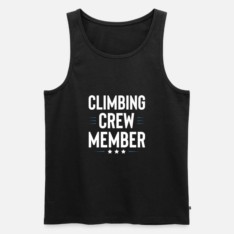 Climbing Crew - Männer Premium Bio Tank Top - Schwarz