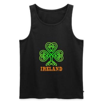 IRELAND - Irlande - Débardeur bio Premium Homme - noir - Devant - Michal (187cm)