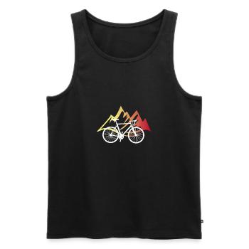 Racer - Men's Premium Organic Tank Top - black - Front - AI Model Male 178 light (178cm)