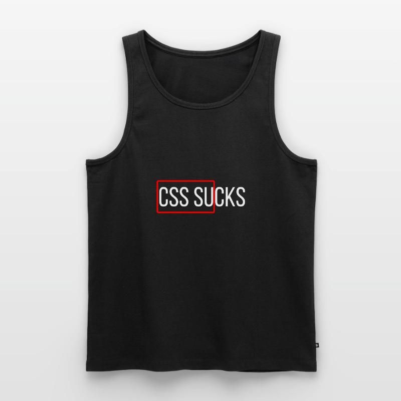 CSS sucks CSS programming funny programmers Men's Premium Organic Tank Top