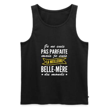 Pas parfaite mais la meilleure Belle mère du monde - Débardeur bio Premium Homme - noir - Devant - Michal (187cm)