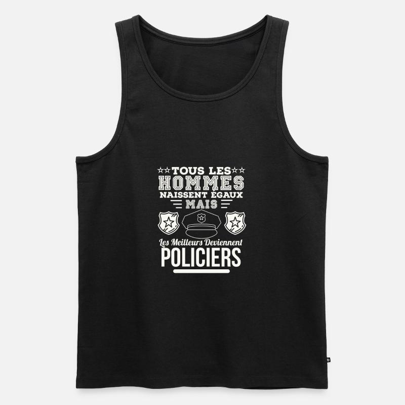 Polizeibeamte - Männer Premium Bio Tank Top - Schwarz