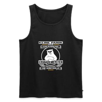 eisbademeister eisbad winterbader eisbader kalt - Männer Premium Bio Tank Top - Schwarz - Vorne - AI Model Male 178 light (178cm)
