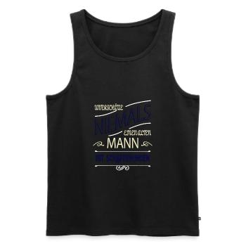 hund eigenschaft statement weihnachten hundefreund - Männer Premium Bio Tank Top - Schwarz - Vorne - Michal (187cm)