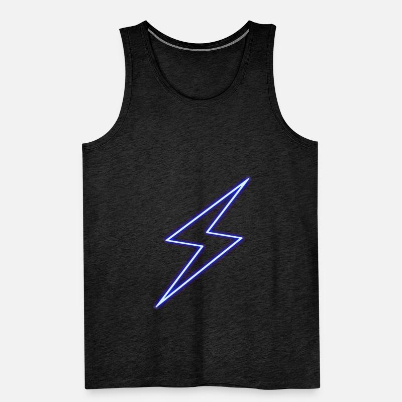 Neon Lightning Bolt Men's Premium Organic Tank Top