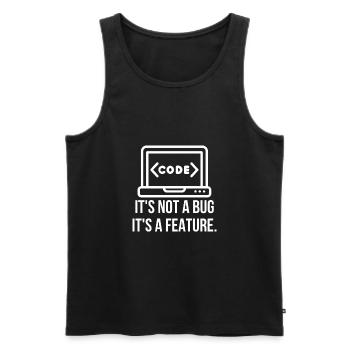 T-Shirt für Programmierer Programmierung IT T-Shirt - Männer Premium Bio Tank Top - Schwarz - Vorne - AI Model Male 178 light (178cm)