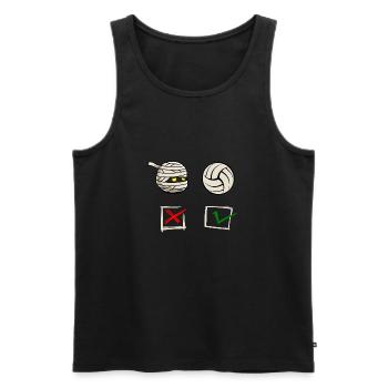 lustige VOLLEYBALL-motivation VOLLEYBALLSPIELER - Männer Premium Bio Tank Top - Schwarz - Vorne - AI Model Male 178 light (178cm)