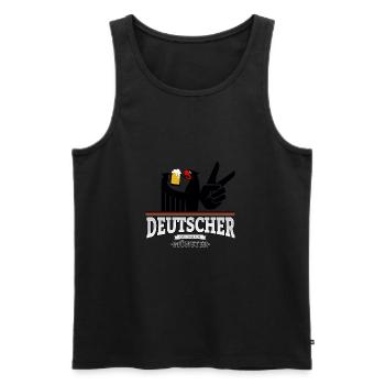 Aus Münster Deutschland - Männer Premium Bio Tank Top - Schwarz - Vorne - Michal (187cm)