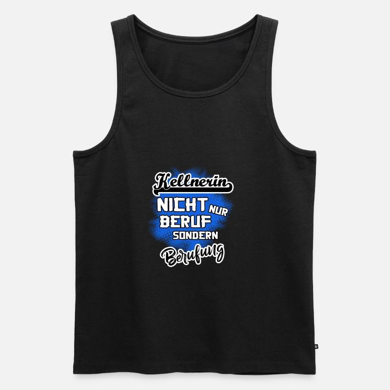 Kellnerin - eine Berufung - Männer Premium Bio Tank Top - Schwarz